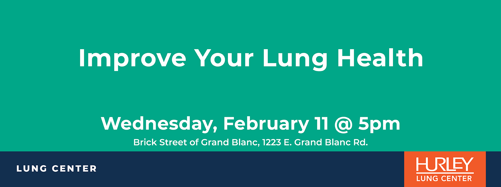 Event: Improve Your Lung Health - February 11th