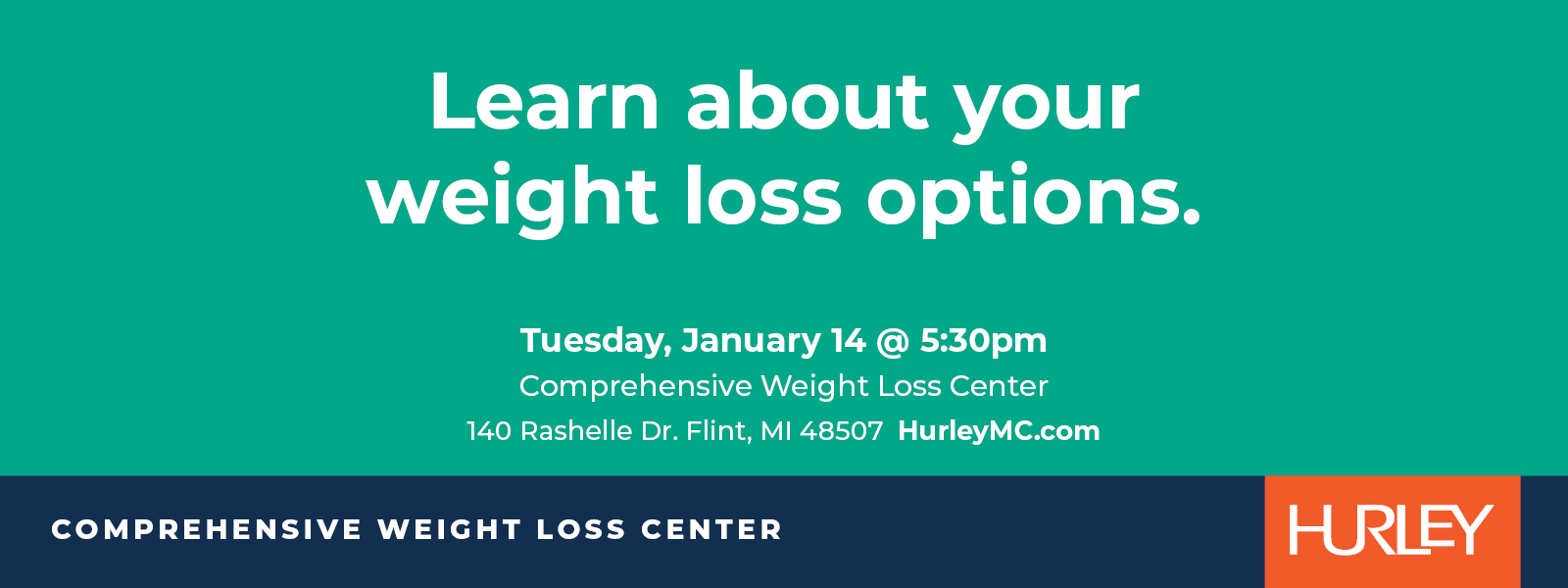 Learn About Your Weight Loss Options - Live Event - January 14, 2025