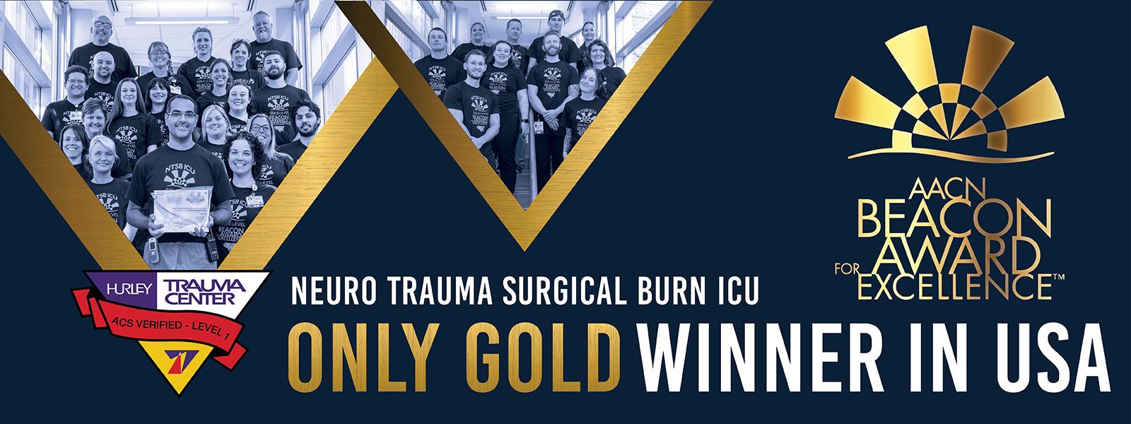 Hurley Trauma Center is a Gold Beacon Award Winner